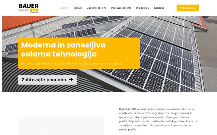Screenshot of bauer-solar.si