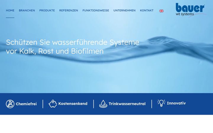 Screenshot of bauer-wt-systems.de