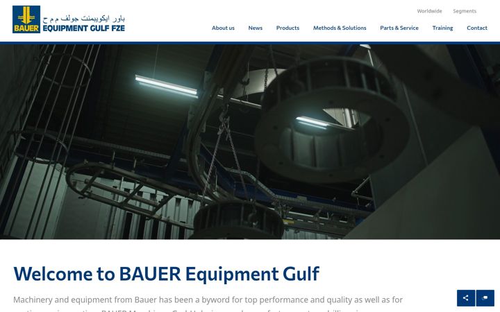 Screenshot of bauer.ae