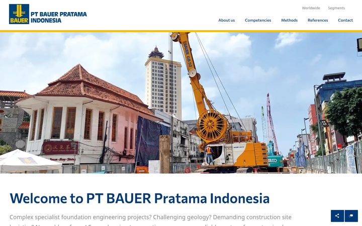 Screenshot of bauer.co.id