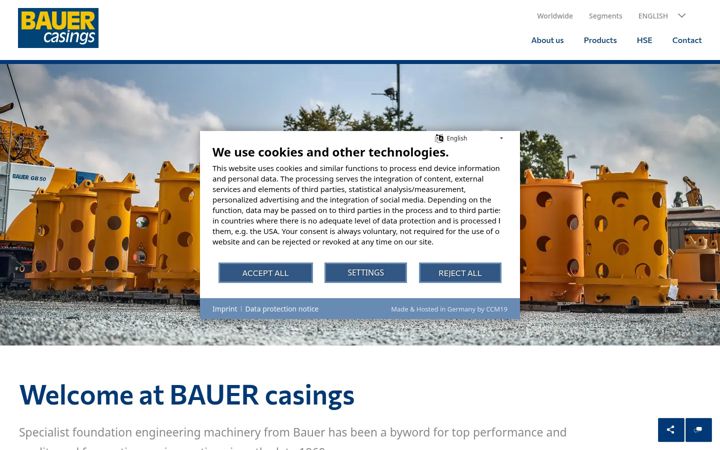 Screenshot of bauer.com.tr