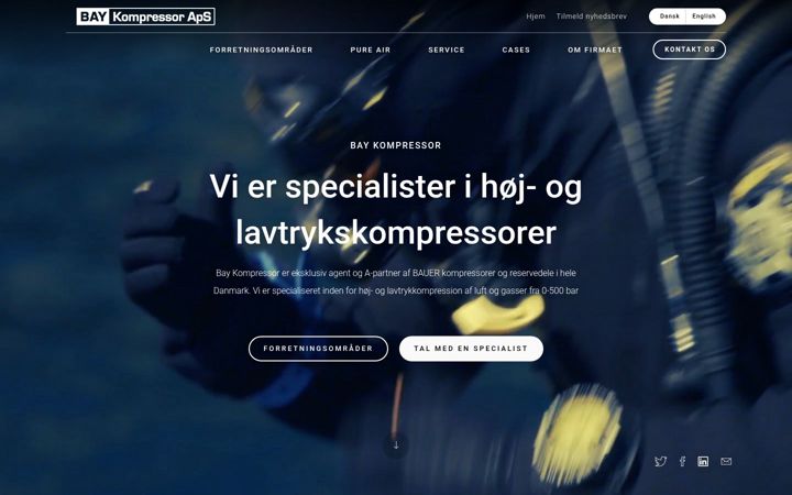 Screenshot of bauer.dk