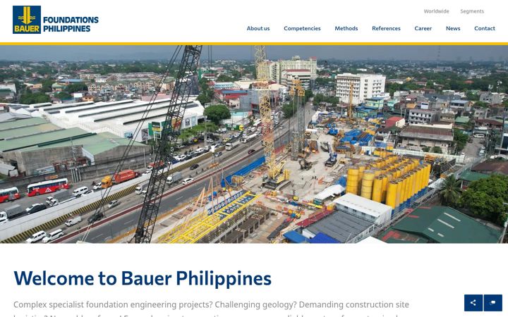 Screenshot of bauer.net.ph