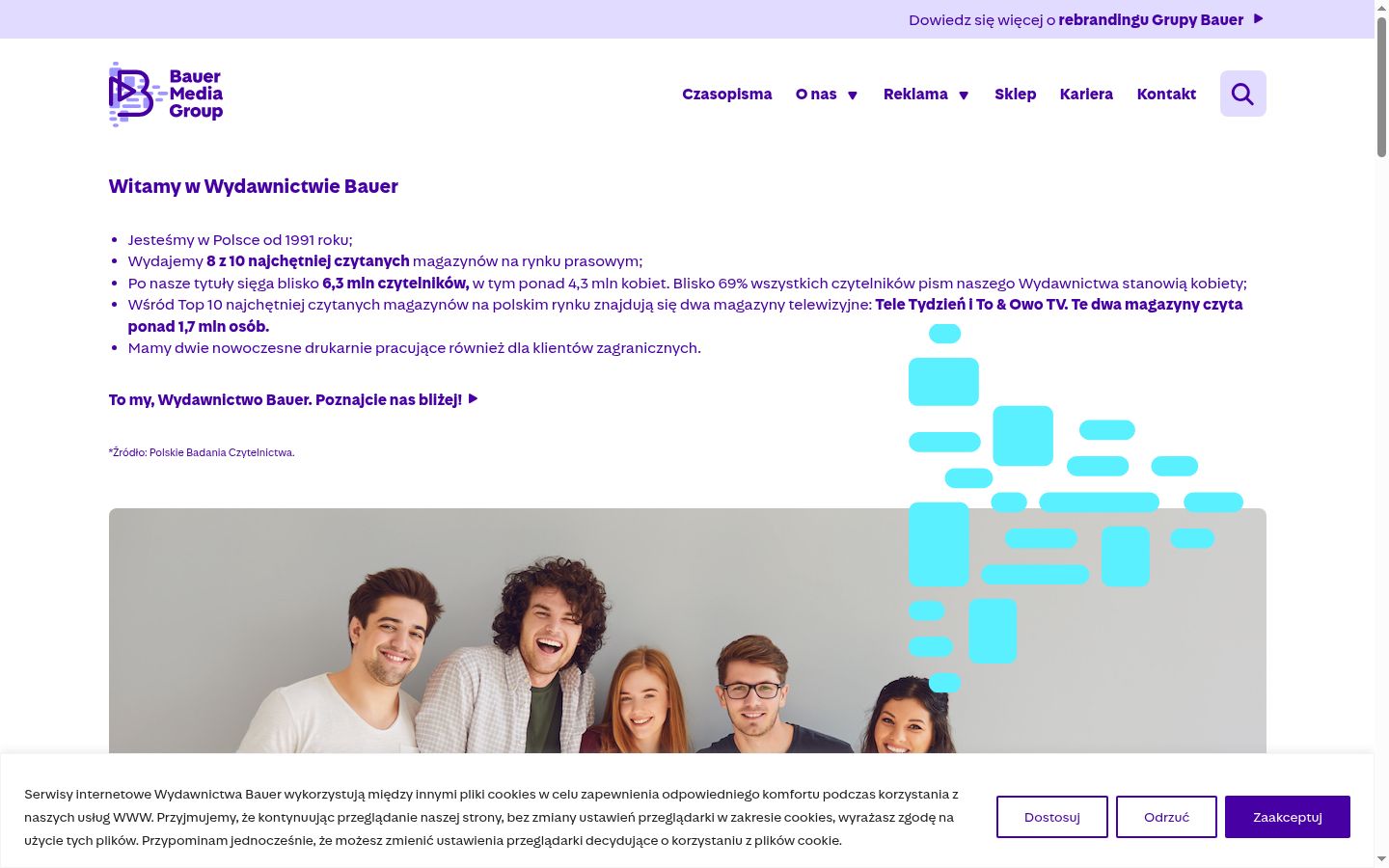 Screenshot des Einwilligungsbanners vor jeglicher Interaktion