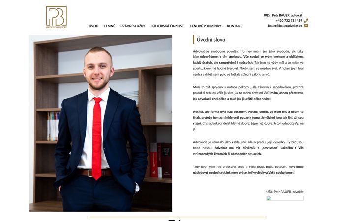 Screenshot of baueradvokat.cz