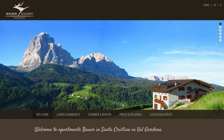 Screenshot of bauerdolomiti.com