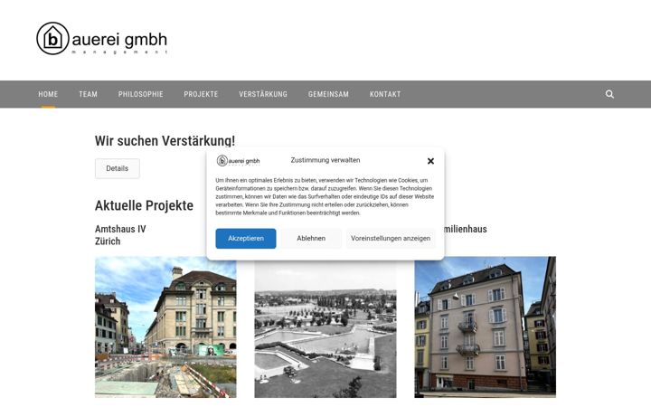 Screenshot of bauereigmbh.ch