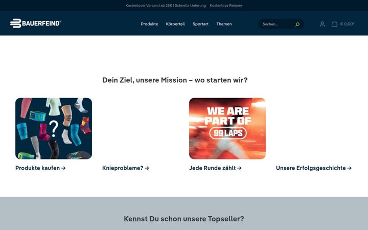Képernyőkép: bauerfeind-sports.at