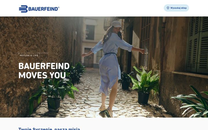 Screenshot of bauerfeind.pl