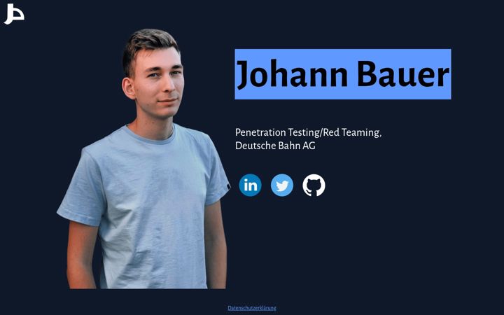 Screenshot of bauerj.eu