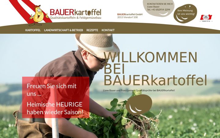 Screenshot of bauerkartoffel.at