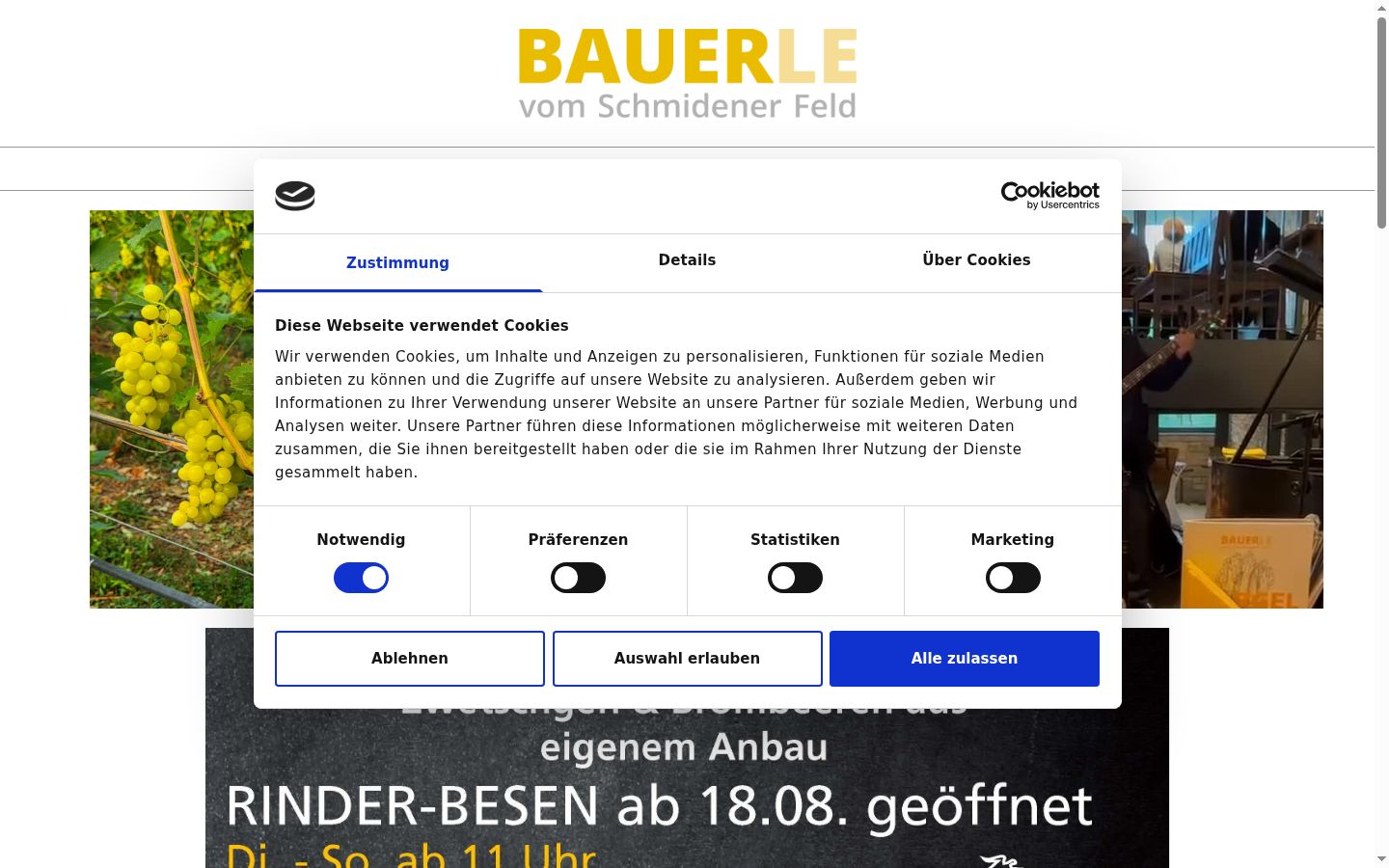Zrzut ekranu banera zgody wyświetlanego przed jakąkolwiek interakcją