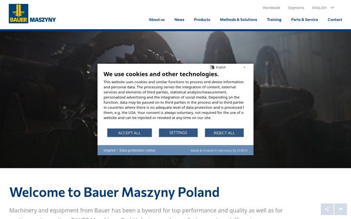 Screenshot von bauermaszyny.pl