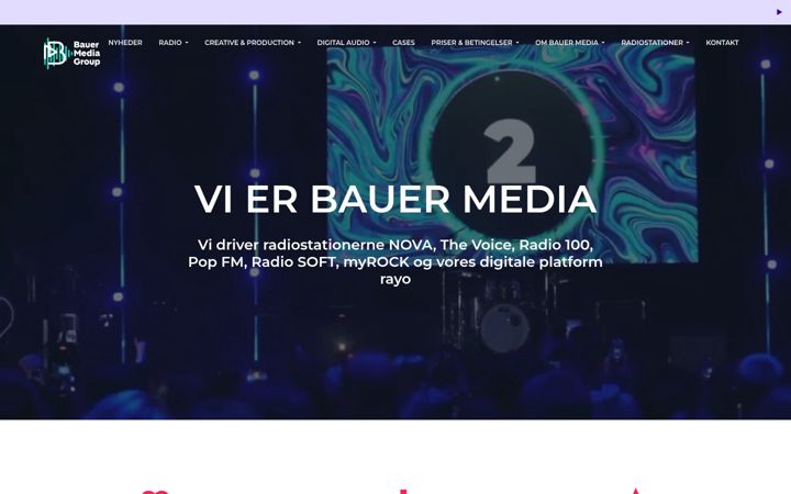 Screenshot of bauermedia.dk