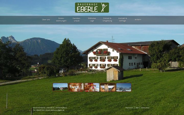 Screenshot of bauernhof-eberle.de