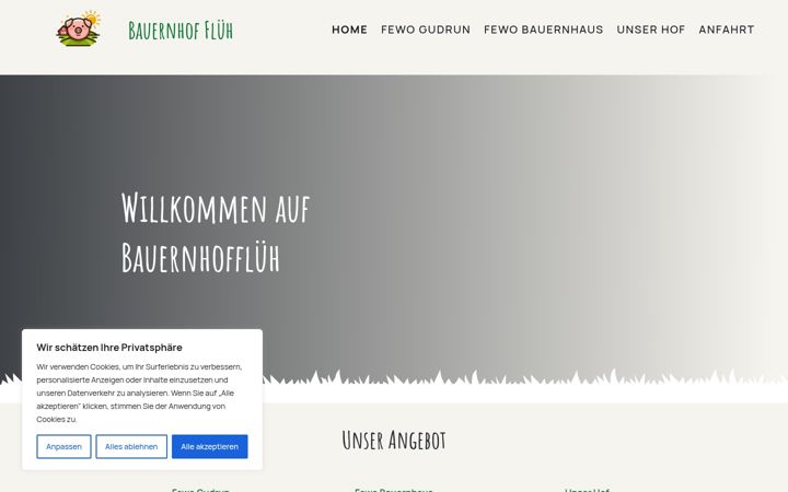 Screenshot of bauernhof-flueh.de