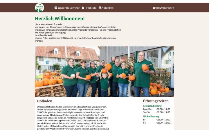 Screenshot of bauernhof-kalb.at
