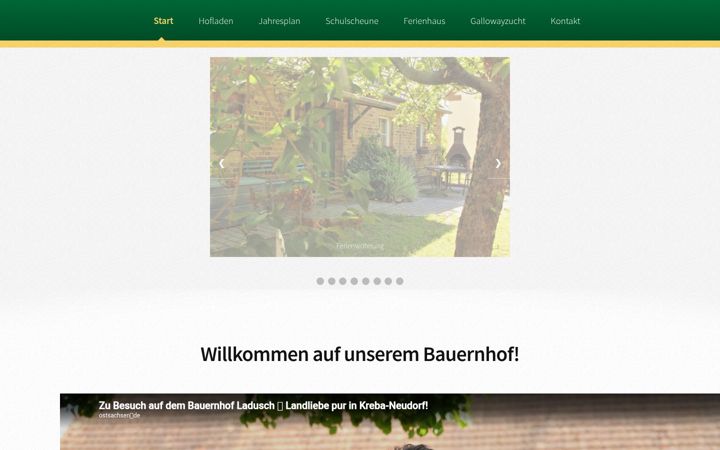 Screenshot of bauernhof-ladusch.de