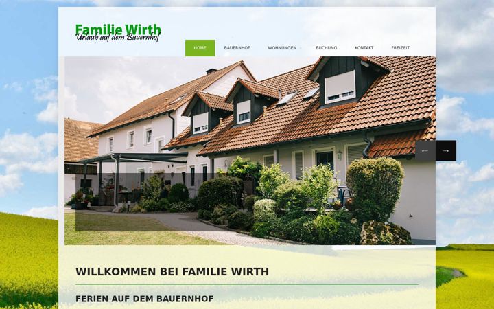 Screenshot of bauernhof-wirth.de