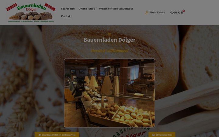 Skjámynd af bauernladen-doelger.de