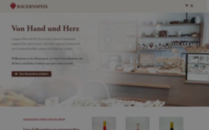 Screenshot of bauernspeis.net