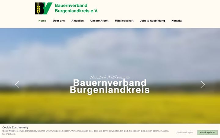Screenshot of bauernverband-burgenland.de