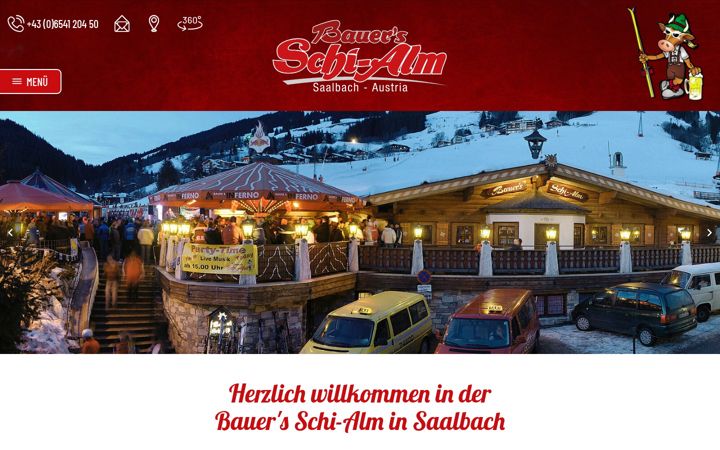 Screenshot of bauers-schialm.at