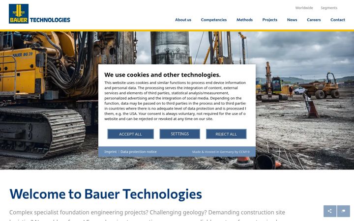 Screenshot of bauertech.co.uk