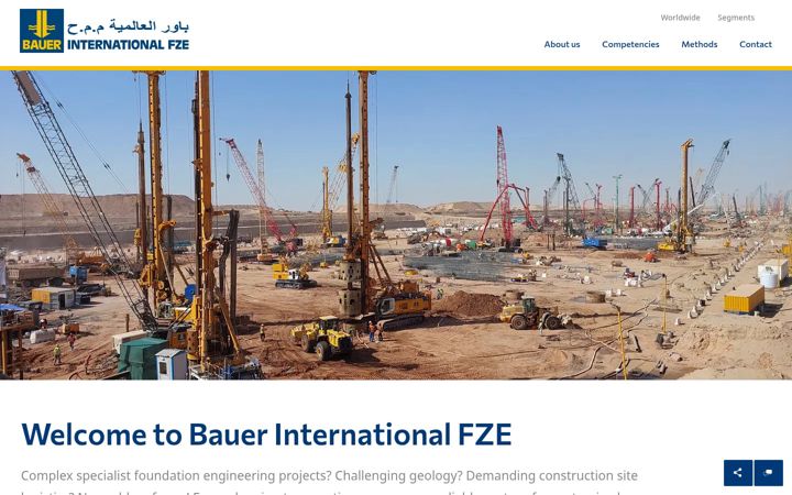 Screenshot of baueruae.ae