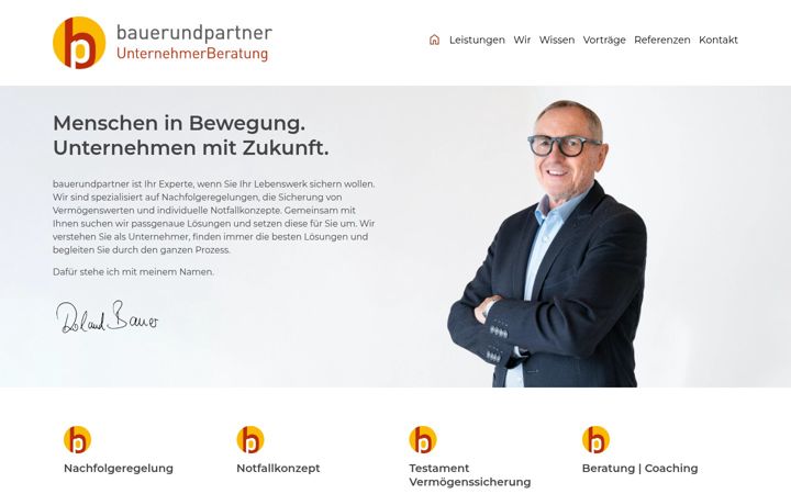 Screenshot di bauerundpartner.net
