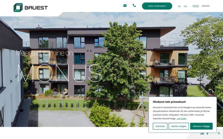 Screenshot of bauest.ee