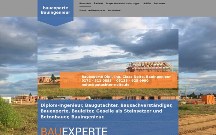 Screenshot of bauexperte-hannover.com