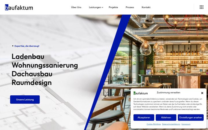 Screenshot of baufaktum.de