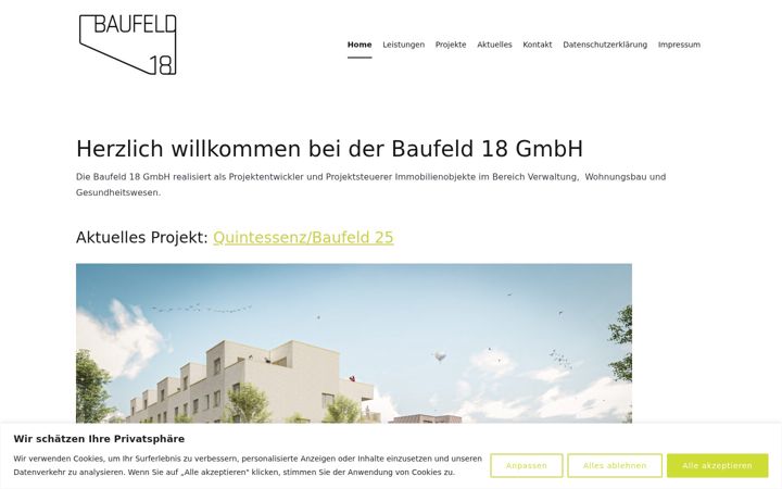 Screenshot of baufeld18.de