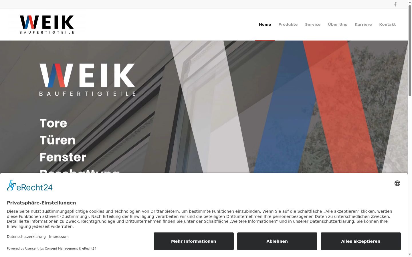 Screenshot tal-banner tal-kunsens muri qabel kwalunkwe interazzjoni