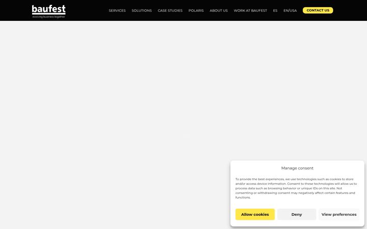 Screenshot of baufest.com