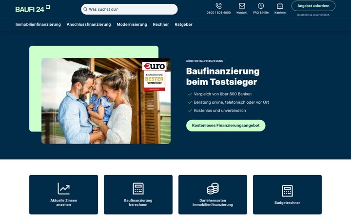 Screenshot of baufi24.de