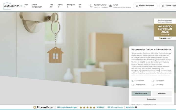 Screenshot of baufiexperten24.de