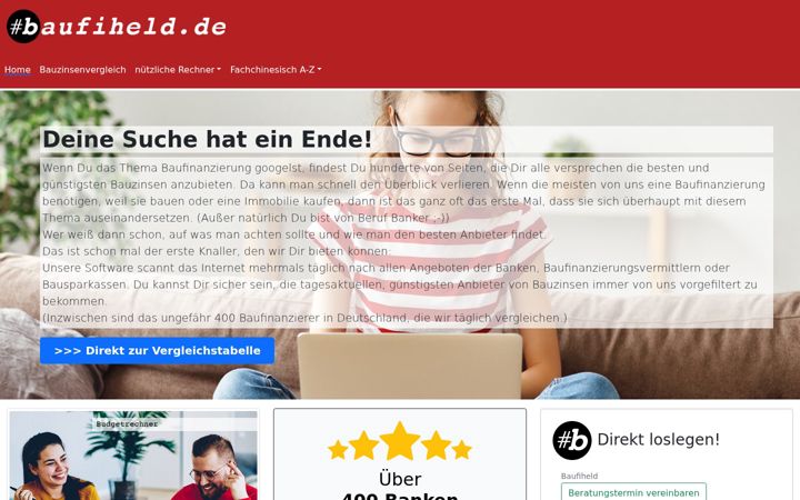 Screenshot of baufiheld.de