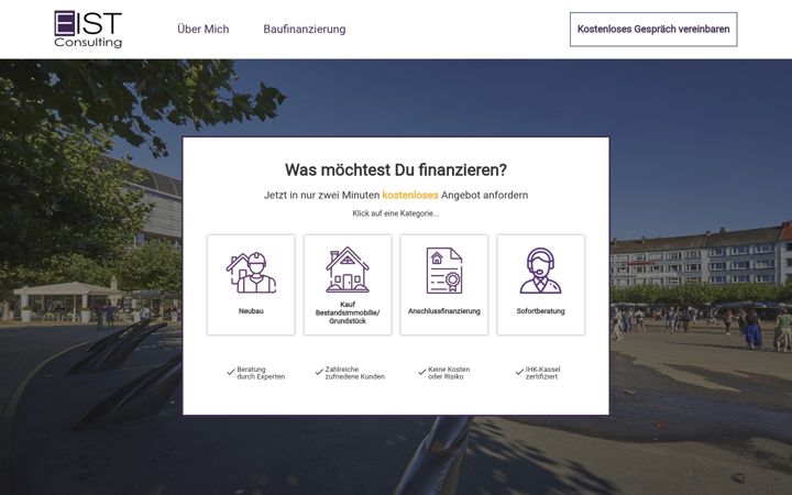 Screenshot of baufinanzierung-eist.de