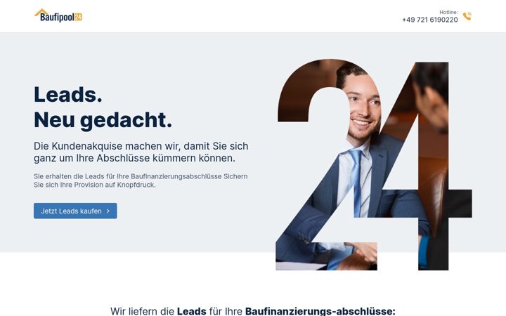 Screenshot of baufipool24.de