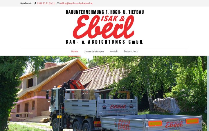 Screenshot of baufirma-isak-eberl.at