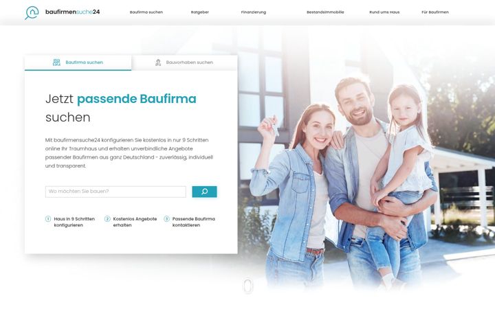 Screenshot van baufirmensuche24.de