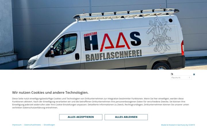 Screenshot of bauflaschnerei-haas.de
