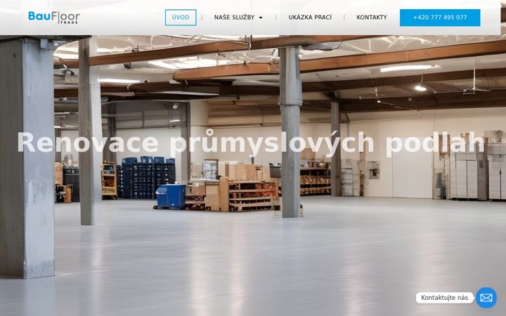 Екранна снимка на baufloortrade.cz