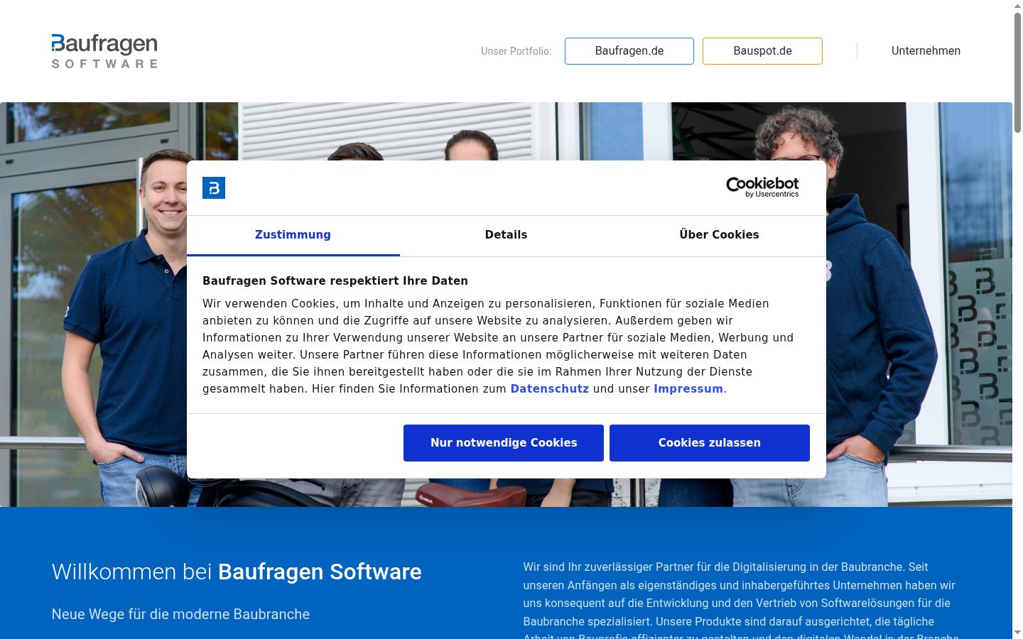 Screenshot tal-banner tal-kunsens muri qabel kwalunkwe interazzjoni