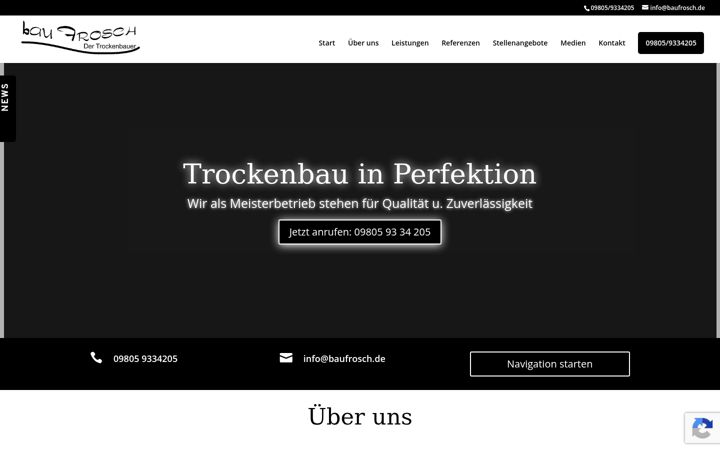 Screenshot of baufrosch.de