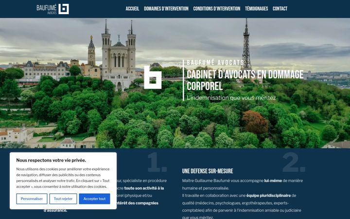 Screenshot of baufumeavocats.fr