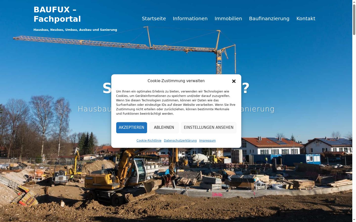 Captură de ecran a bannerului de consimțământ afișat înainte de orice interacțiune