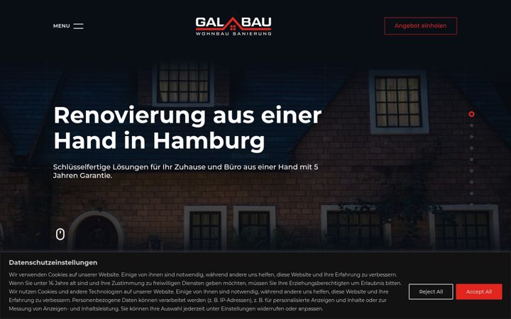 Screenshot of baugal.de